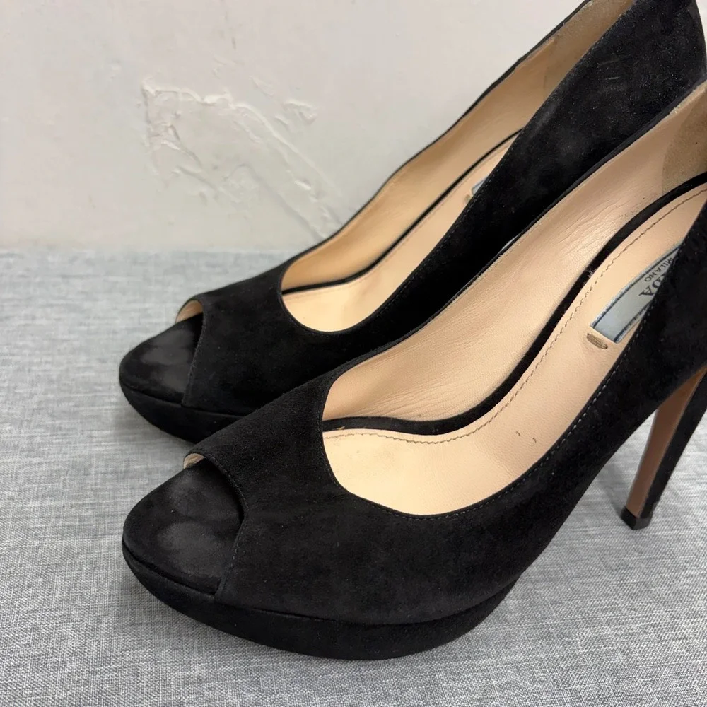 Prada peep toe